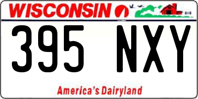 WI license plate 395NXY