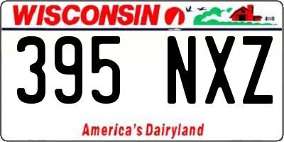 WI license plate 395NXZ