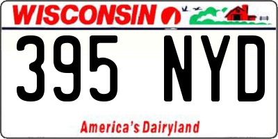 WI license plate 395NYD