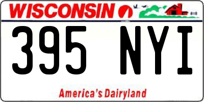WI license plate 395NYI