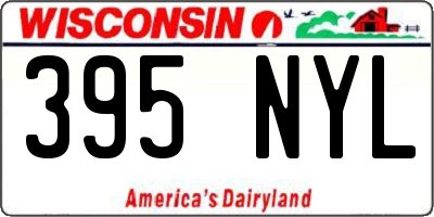 WI license plate 395NYL