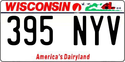 WI license plate 395NYV