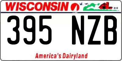 WI license plate 395NZB