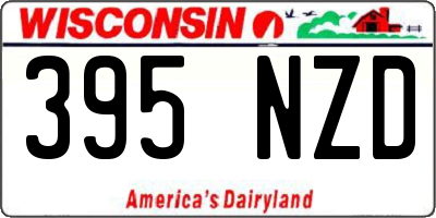 WI license plate 395NZD