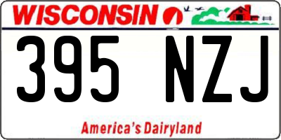 WI license plate 395NZJ