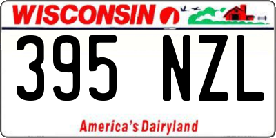 WI license plate 395NZL