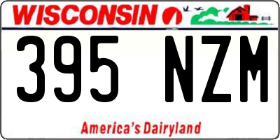 WI license plate 395NZM