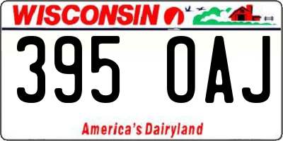 WI license plate 395OAJ