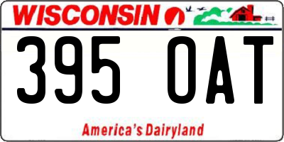 WI license plate 395OAT
