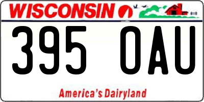 WI license plate 395OAU