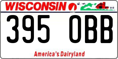 WI license plate 395OBB