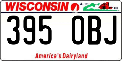 WI license plate 395OBJ