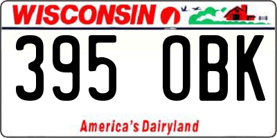 WI license plate 395OBK