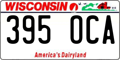 WI license plate 395OCA