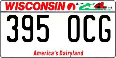 WI license plate 395OCG