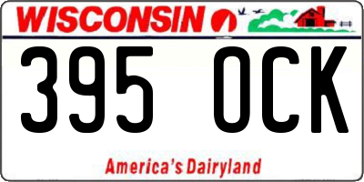 WI license plate 395OCK