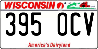 WI license plate 395OCV