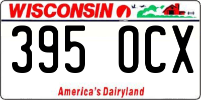 WI license plate 395OCX