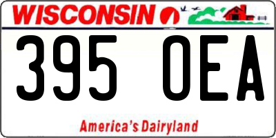 WI license plate 395OEA