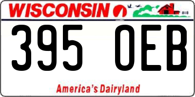 WI license plate 395OEB