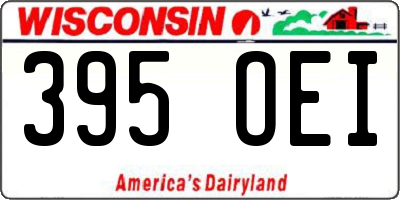 WI license plate 395OEI