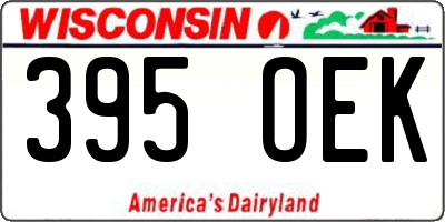WI license plate 395OEK