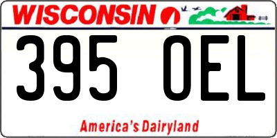 WI license plate 395OEL