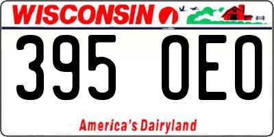 WI license plate 395OEO
