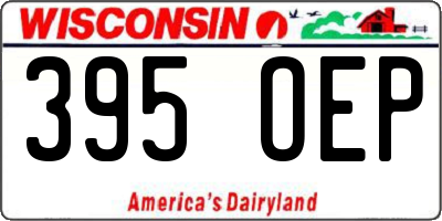 WI license plate 395OEP