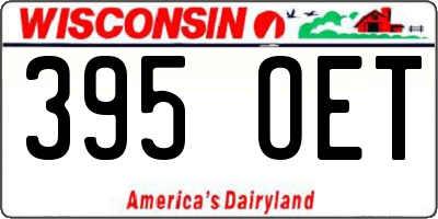 WI license plate 395OET