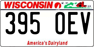 WI license plate 395OEV