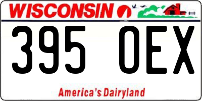 WI license plate 395OEX