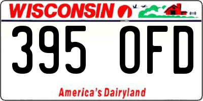 WI license plate 395OFD