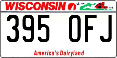 WI license plate 395OFJ