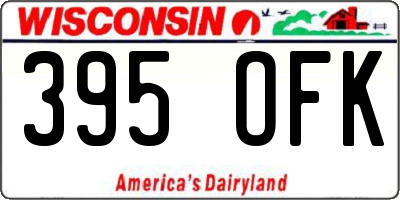 WI license plate 395OFK