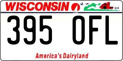 WI license plate 395OFL