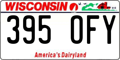 WI license plate 395OFY