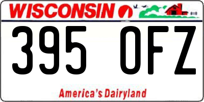 WI license plate 395OFZ
