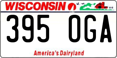 WI license plate 395OGA