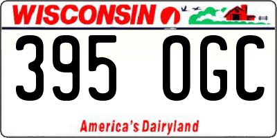 WI license plate 395OGC