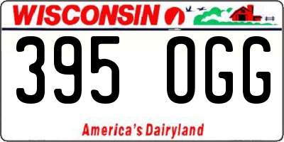 WI license plate 395OGG