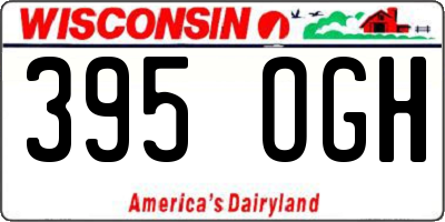 WI license plate 395OGH