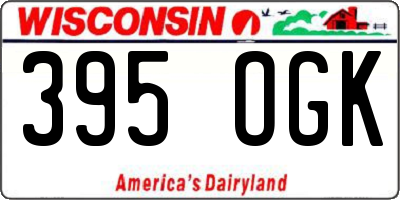 WI license plate 395OGK