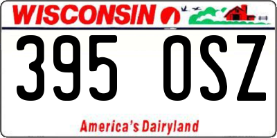 WI license plate 395OSZ