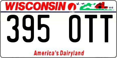 WI license plate 395OTT