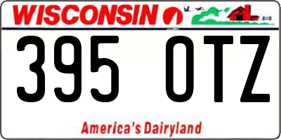 WI license plate 395OTZ