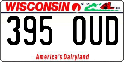 WI license plate 395OUD