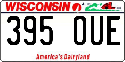 WI license plate 395OUE