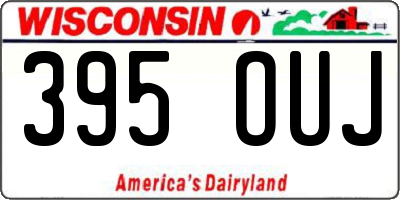 WI license plate 395OUJ