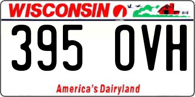 WI license plate 395OVH